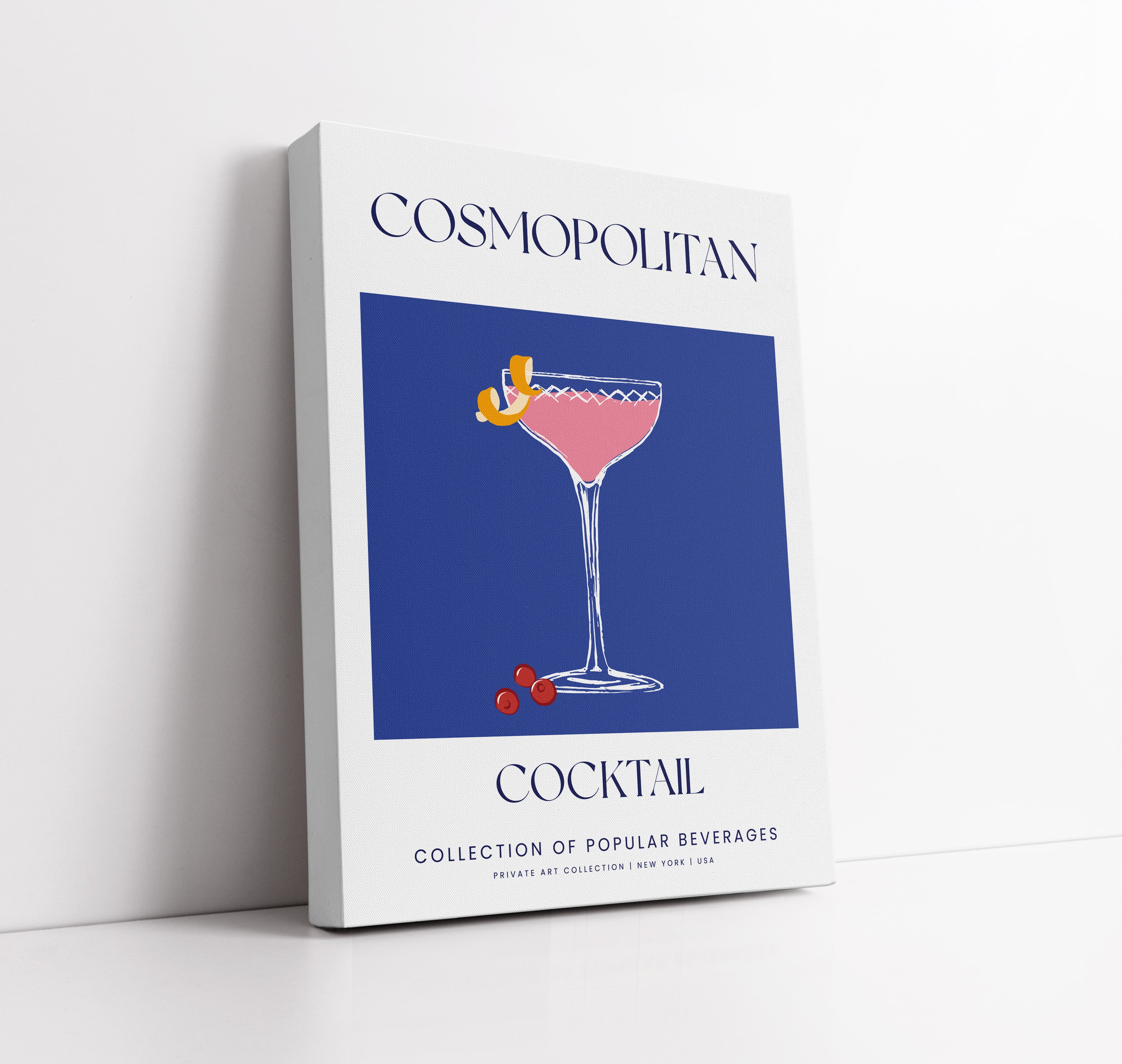 Cosmopolitan Cocktail Wall Art Print