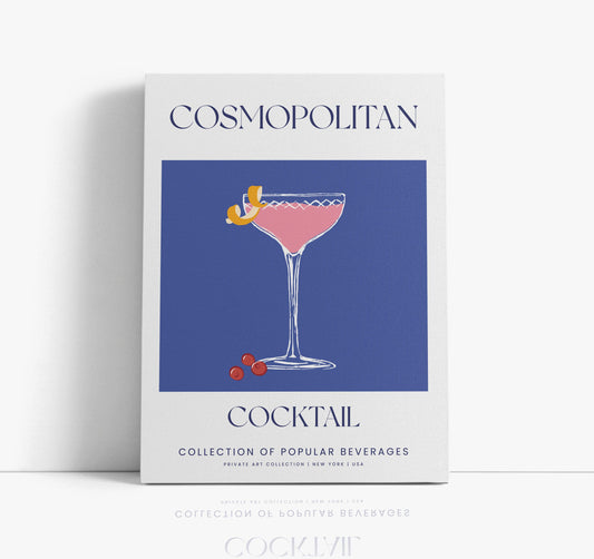 Cosmopolitan Cocktail Wall Art Print