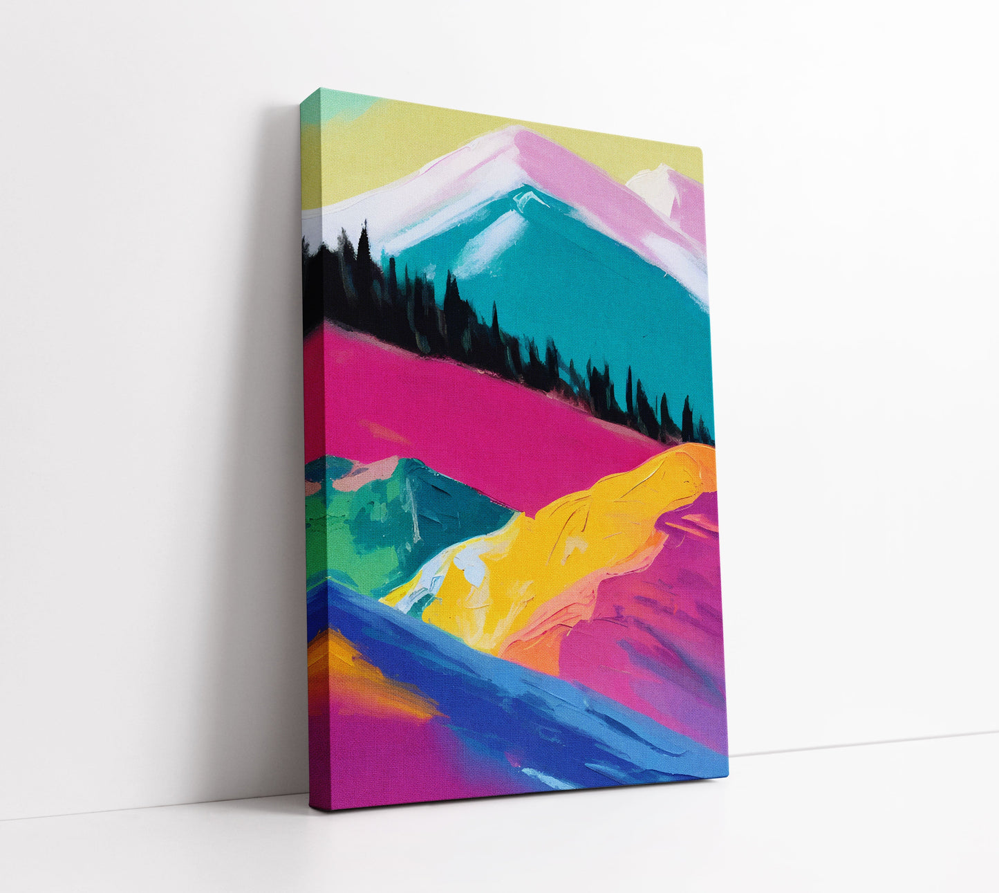 Colourful Mountains Wall Art Print