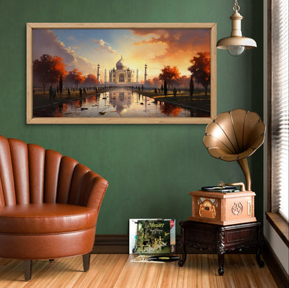 Taj Mahal Autumn By Panoramic India