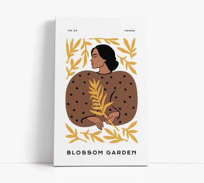 Botanical Femme Beige Wall Art Print