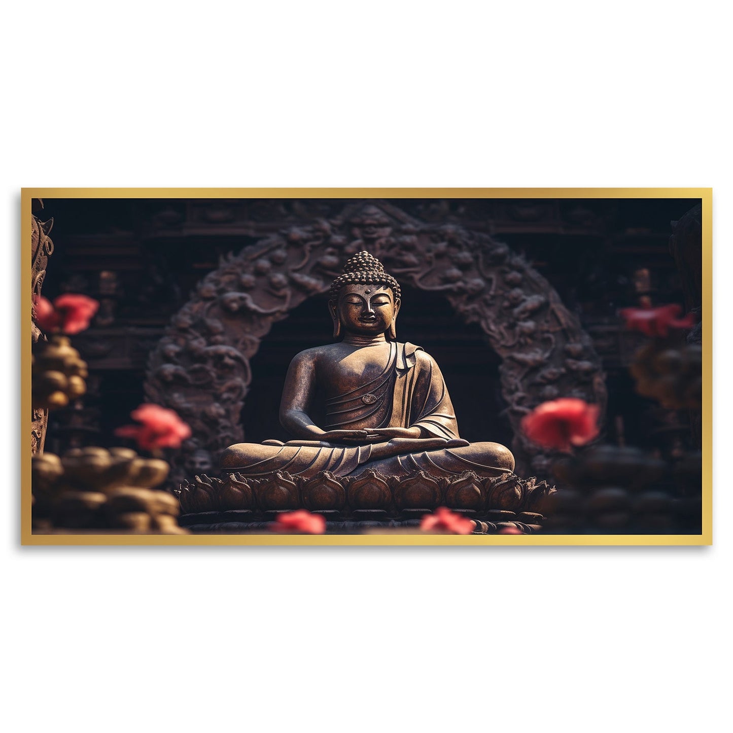 Serene Buddha Canvas Painting Tranquil Zen Decor