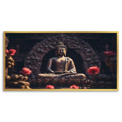 Serene Buddha Canvas Painting Tranquil Zen Decor