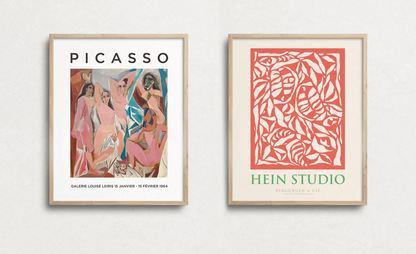 Gallery Wall Set of 12, Picasso Art, Famous Art, Wall Decor, Van Gogh Art Set, Master Art