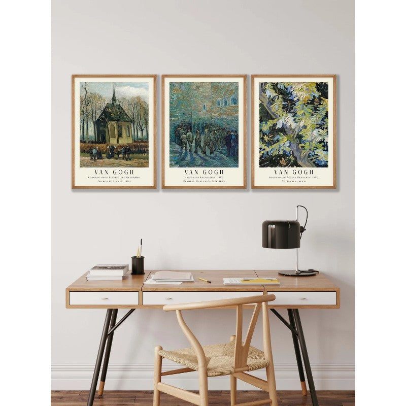 Van Gogh Painting Set of 3 - Van Gogh Poster, Van Gogh Exhibition Art, Modern Art