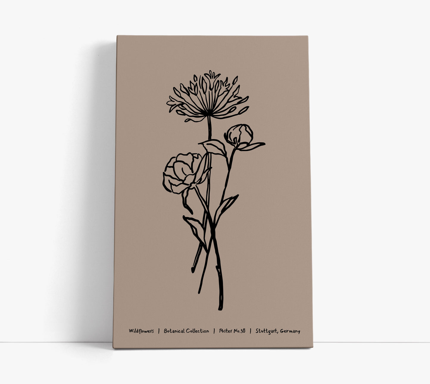 Beige Botanical Wall Art Print
