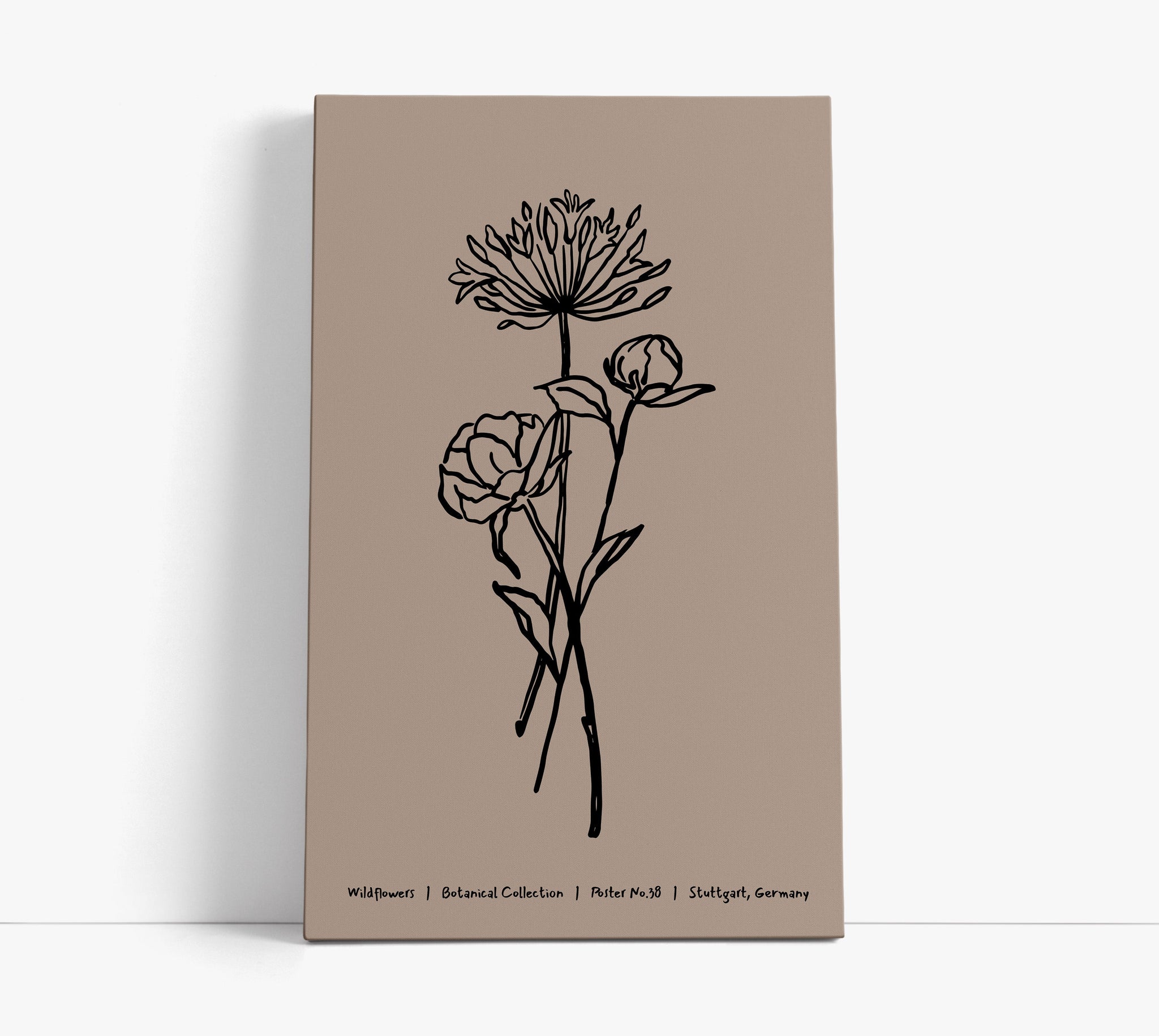 Beige Botanical Wall Art Print