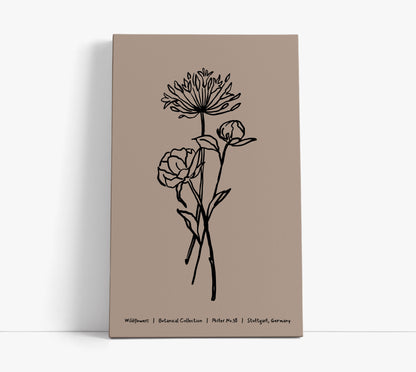 Beige Botanical Wall Art Print