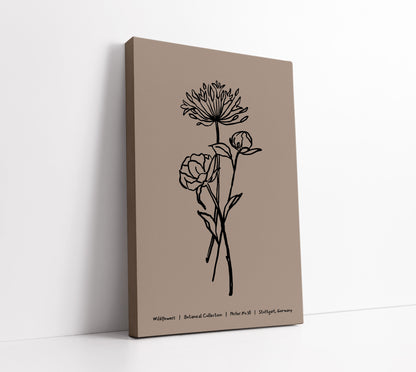 Beige Botanical Wall Art Print