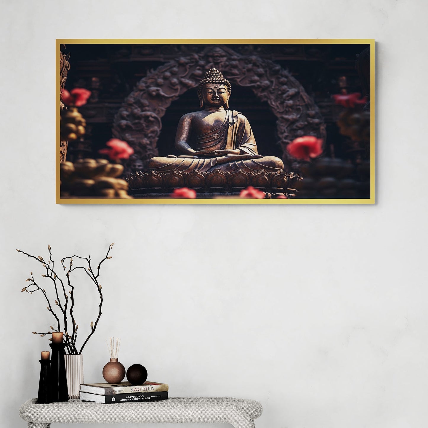 Serene Buddha Canvas Painting Tranquil Zen Decor