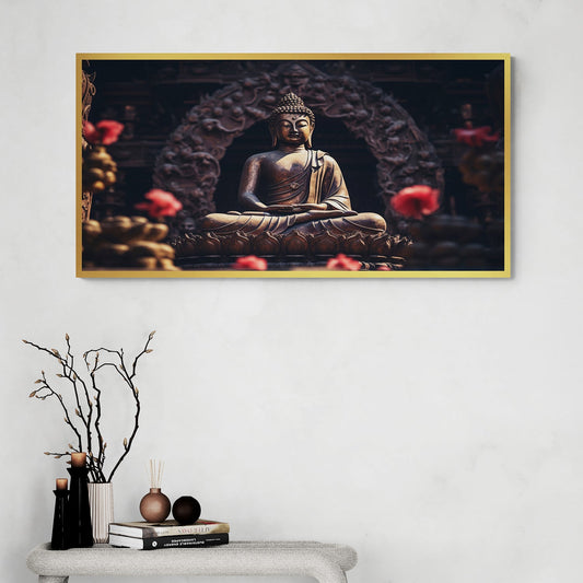 Serene Buddha Canvas Painting Tranquil Zen Decor