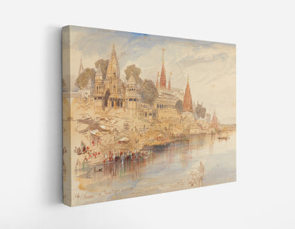 Benares by Edward Lear // Wall Art Print