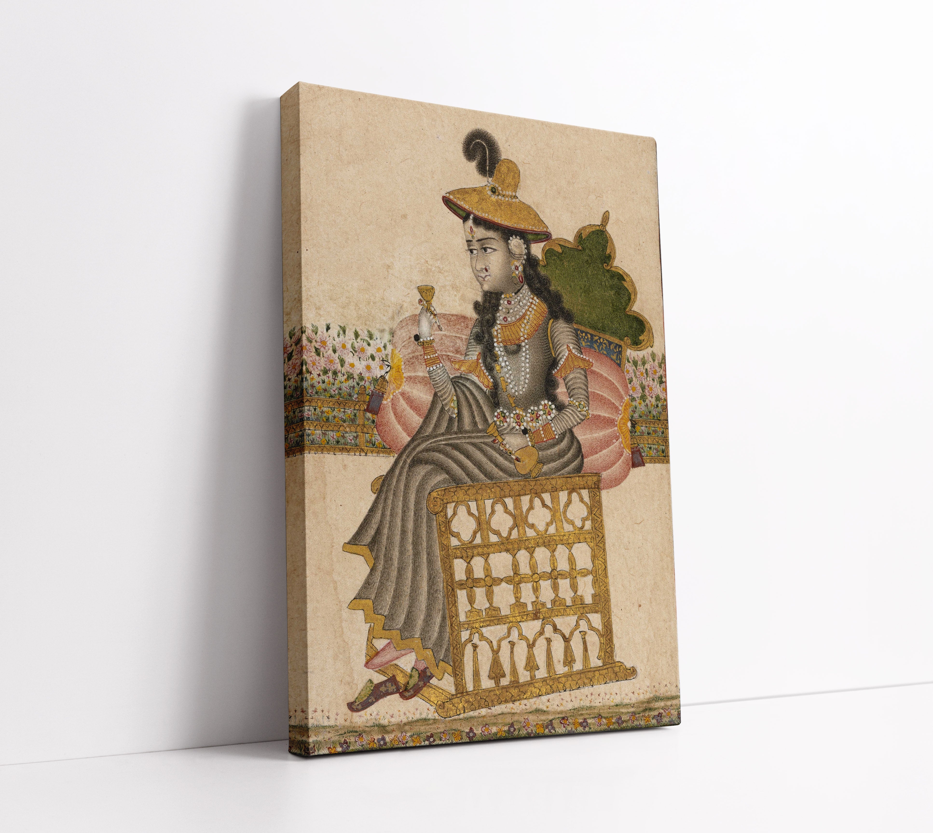 A Bejeweled Lady ca. 1690 Wall Art Print