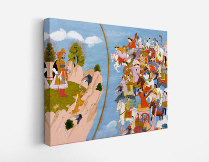 Arjuna and the Celestials ca. 1820 // Wall Art Print