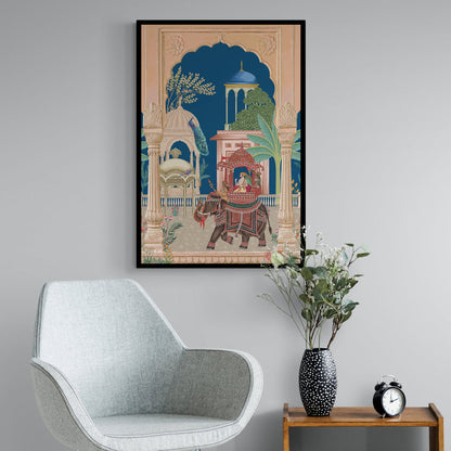 Royal Procession - Majestic Elephant Canvas Print