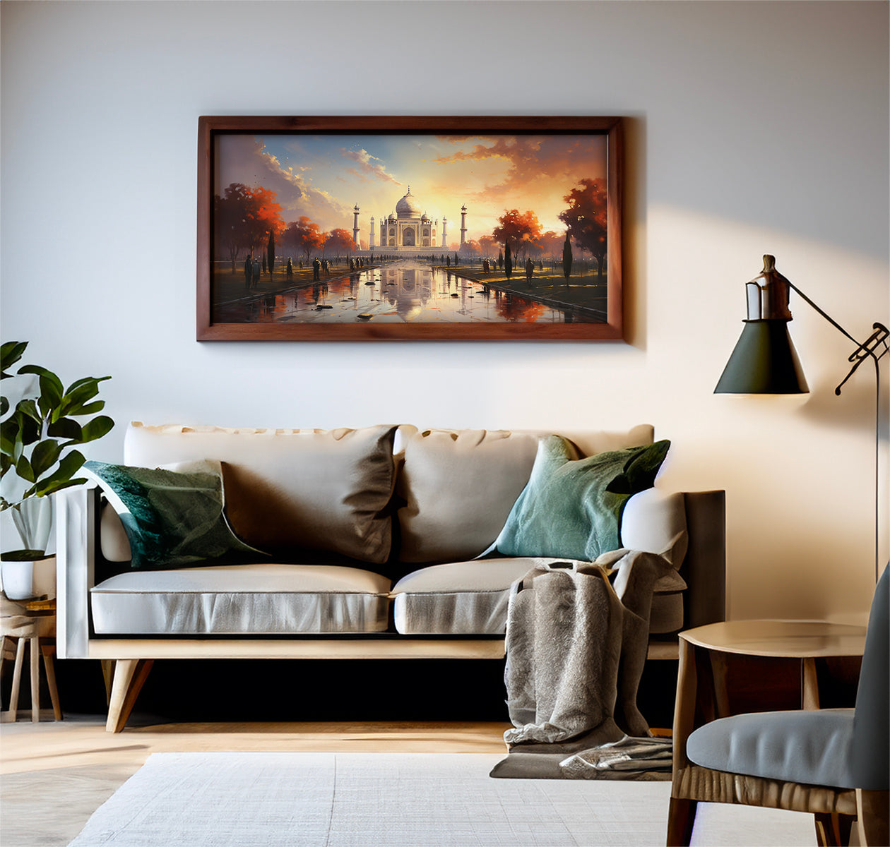 Taj Mahal Autumn By Panoramic India