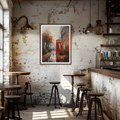 Red Phone Booth by Vintage London