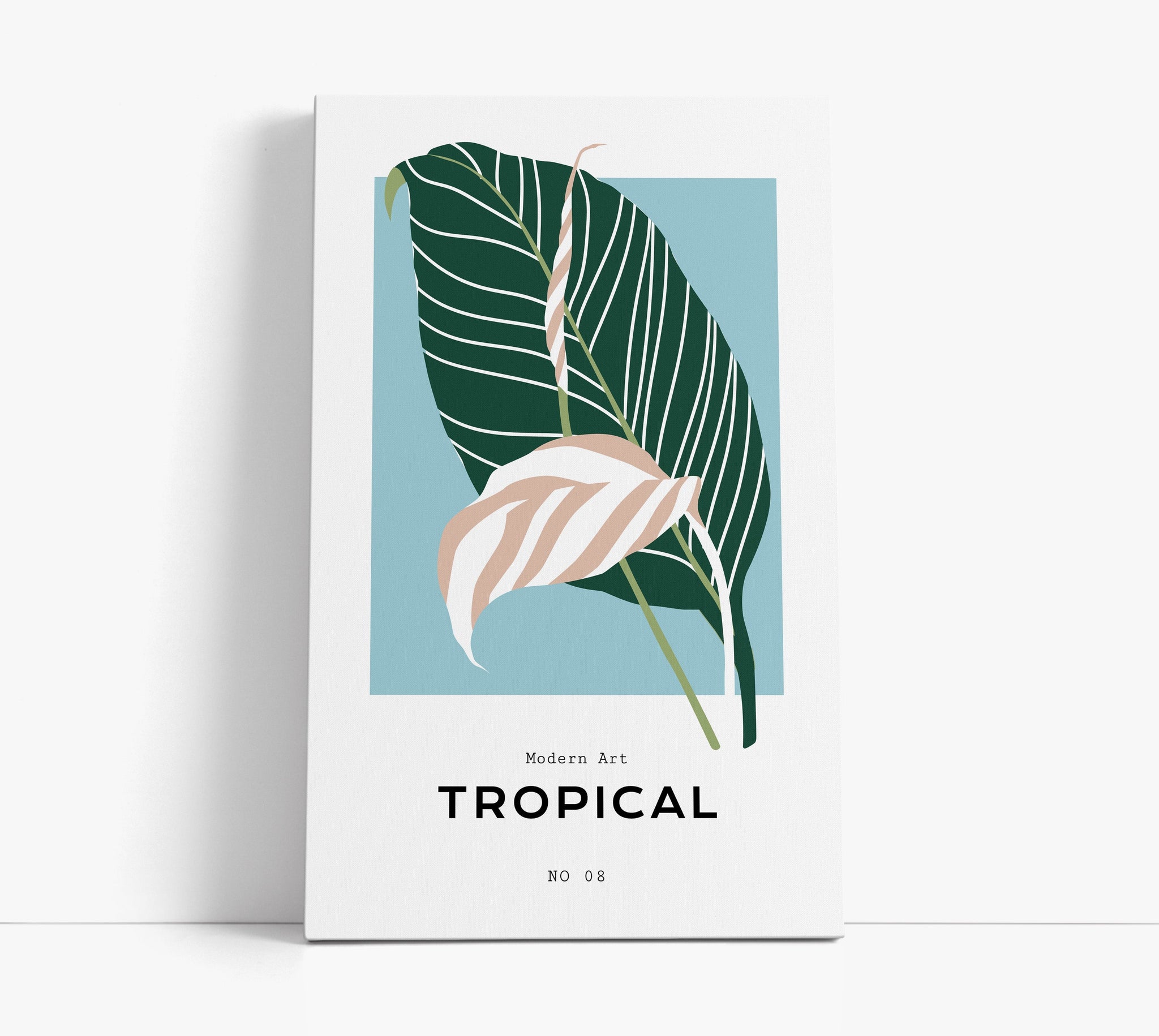 Blue Tropical Wall Art Print