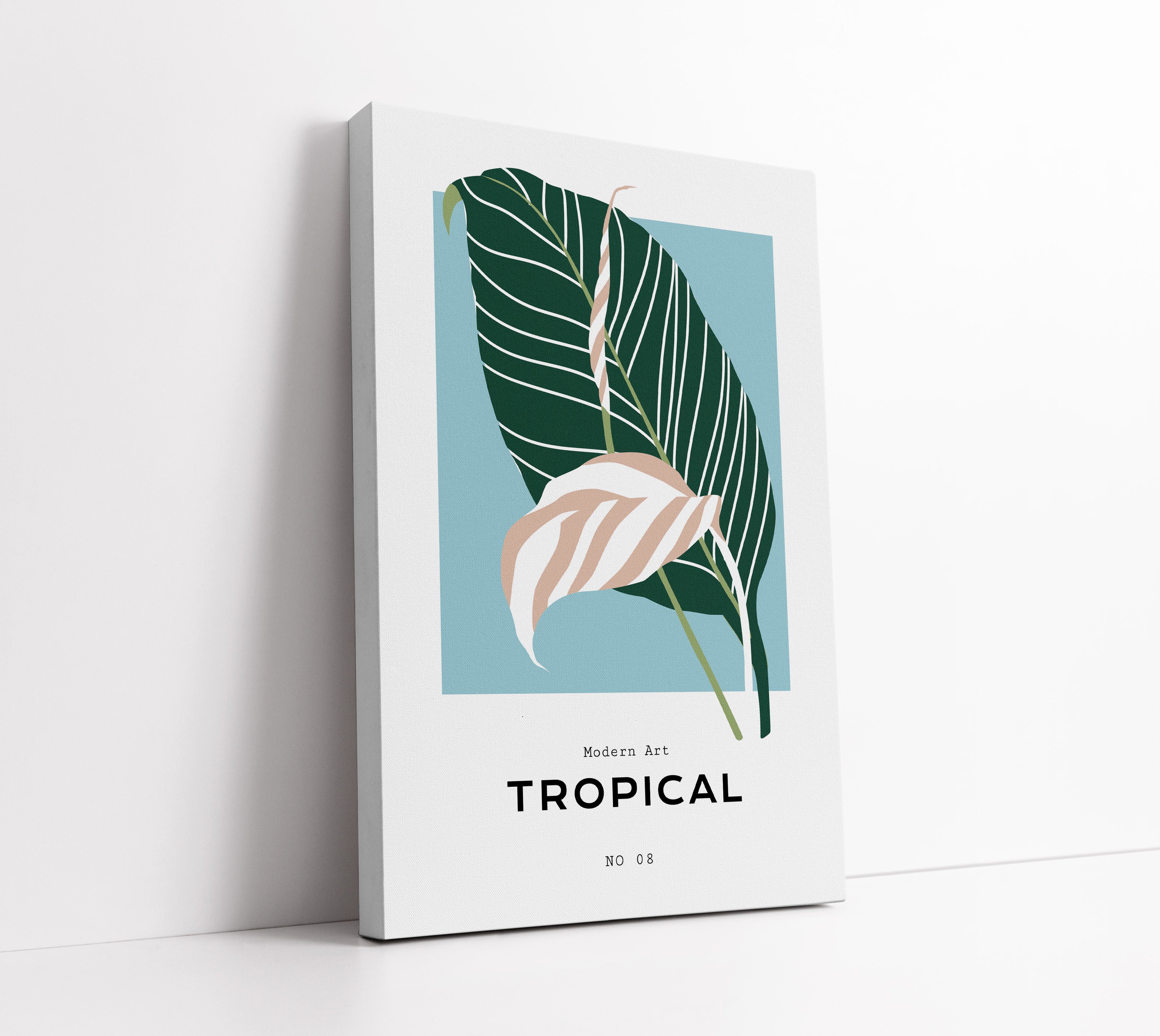 Blue Tropical Wall Art Print