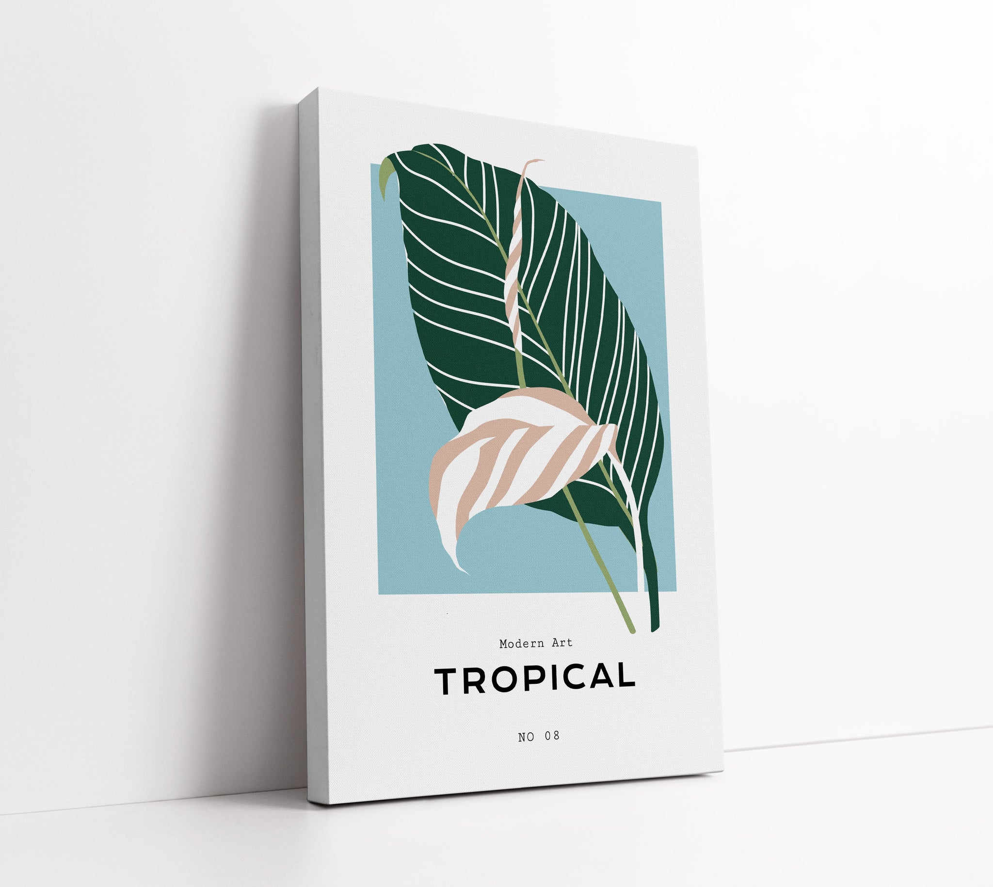 Blue Tropical Wall Art Print
