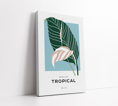 Blue Tropical Wall Art Print